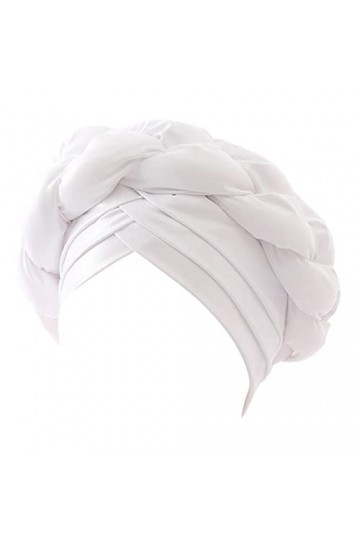 Saingace Foulard Chimio Femme éTé Bonnet Turban en Coton Bandeau Bandana Cheveux Bonnet Soie Cheveux Nuit Multifonctionnel éL