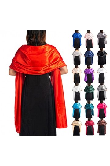 ORANDESIGNE Femme Elégante Echarpe Châle Foulard Etole Pashmina Longue Chic Belle Écharpe Châle Étole Brillante Cérémonies Fê