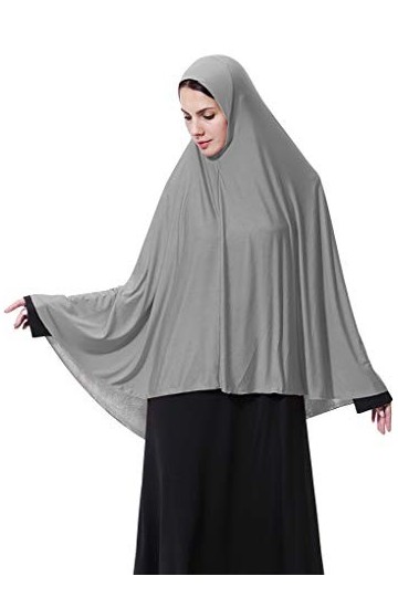 RUIXIA Hijab à Enfiler Foulard Islamique Turban Musulmane Châle Islamique Traditionnelle Voile Châle Islamique