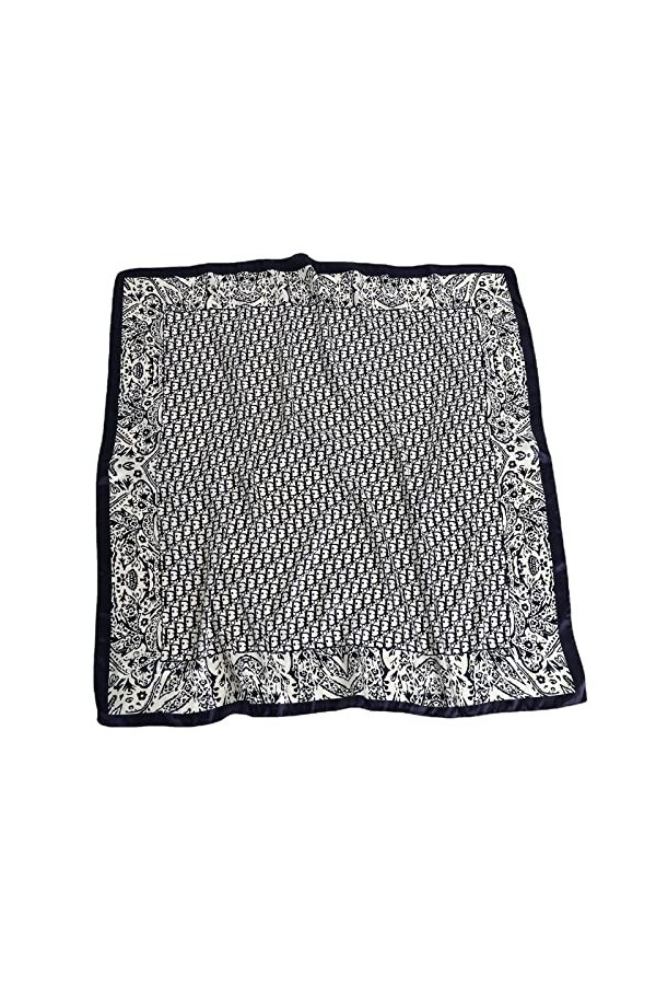 Ecroon Foulard Carré Echarpes et Foulards Femme Châles Écharpes Square Motif dImpression Satin de Soie Bandanas