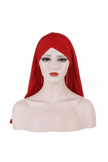 Amorar Hijab Foulard Tête Femmes Musulman Bandeaux Chapeaux Echarpes Islamique Visage Turban Chemo Cap Bandana Cheveux Bonnet