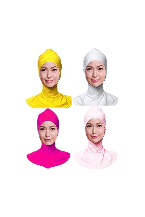 GladThink 4 X Musulmane Hijab Des Femmes Casquettes Foulards Islamiques Set No.5
