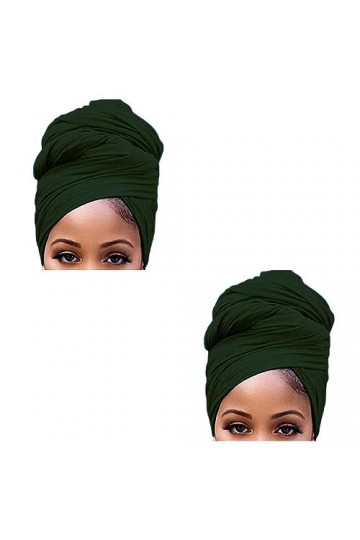 Ailan 2 Ensemble de Turban noeud Style Simple musulman intérieur Hijab front bonnet uni foulard respirant casquettes perte ch