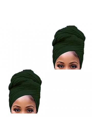 Ailan 2 Ensemble de Turban noeud Style Simple musulman intérieur Hijab front bonnet uni foulard respirant casquettes perte ch