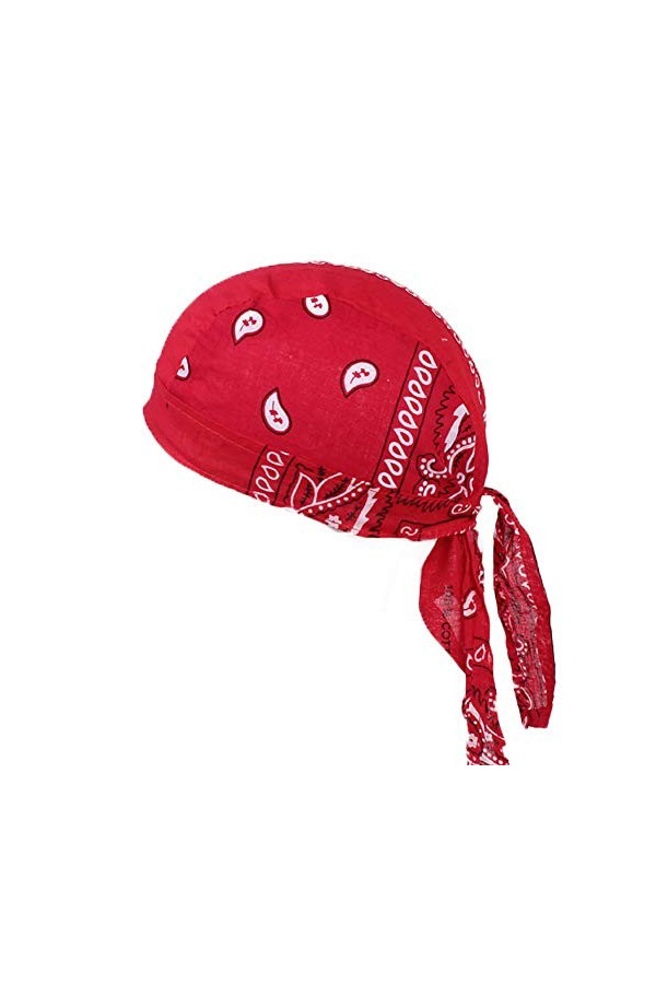 TININNA Unisexe Imprimé Turban Beanie Coton Pirate Chapeau en Plein Air Vélo Bandana Couvre-Chef Musulman Chemo Cancer Foular