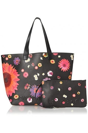 Desigual Bag_Daisy Pop_Namibia Rev 2000 Black, Dayy Femme, Noir