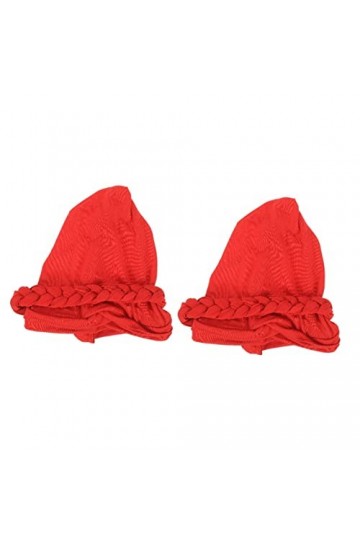 INOOMP 2 Pièces Embout Tressé Dames Foulards Chapeaux À La Mode Satin Turban Coton Bandanas Pour Femmes Bandeaux Pour Femmes 