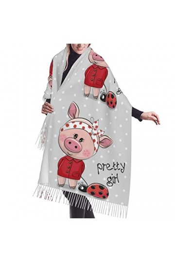 QQIAEJIA Écharpe lumineuse belle art coloré pour femmes, châle, cape en cachemire, vêtements dautomne et dhiver cadeaux ass