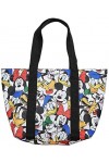 Disney Tote Travel Bag Mickey, Minnie, Donald, Goofy, Pluto Print Multicolored 