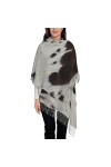 QQIAEJIA Écharpe en forme de vache pour homme et femme, Imprimé peau de vache 2, taille unique