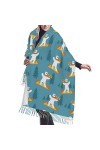 Écharpe douce châles enveloppements avec pompon ours polaire mignon snowboard femmes cadeaux de mode écharpe pashmina, Comme 
