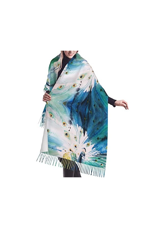 QQIAEJIA Écharpe au toucher cachemire – Hirondelle grange en graphite léger pour femme, grands châles et écharpes pour le pri