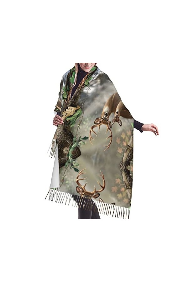 QQIAEJIA Écharpe au toucher cachemire – Hirondelle grange en graphite léger pour femme, grands châles et écharpes pour le pri