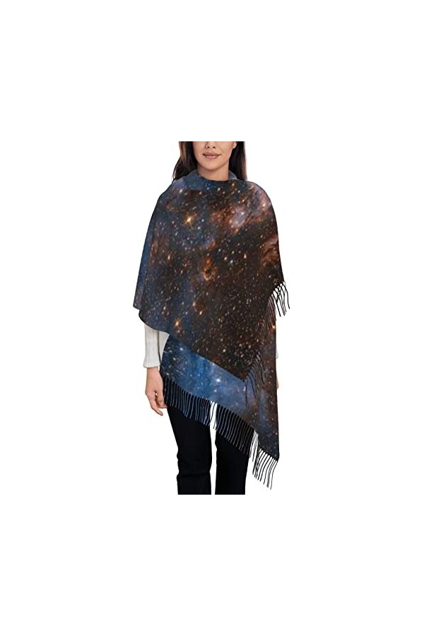 QQIAEJIA Magic Sky Écharpe longue et chaude pour homme et femme, galaxy, taille unique
