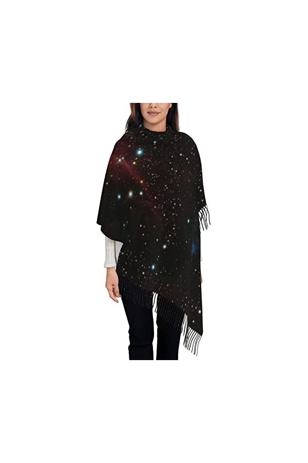 QQIAEJIA Magic Sky Écharpe longue et chaude pour homme et femme, galaxy, taille unique