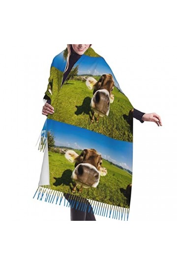 QQIAEJIA Écharpe ours polaire pour femmes, châle, cape en cachemire, vêtements dautomne et dhiver cadeaux assortis, Chiots 