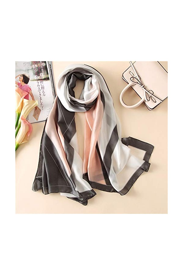 Leisofter Femme Foulard Grande Echarpe Châle Ultra-Léger Respirant Elégant 90 * 180CM
