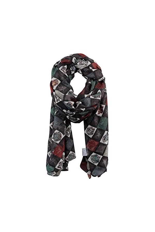 HARRY POTTER Blason Femme Foulard multicolore 100% Polyester