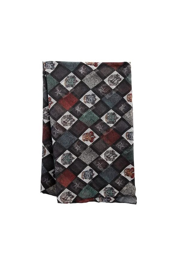 HARRY POTTER Blason Femme Foulard multicolore 100% Polyester