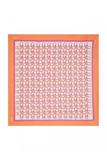 Liu Jo Foulard Femme avec imprimé all over contrasté UNI, orange., Taille unique