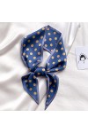 QINQIN 8 Couleurs Femme Cou écharpe Luxe à Pois Cravate Cheveux écharpes Foulard Bandeau châles et enveloppements Foulard Ban