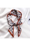 QINQIN 8 Couleurs Femme Cou écharpe Luxe à Pois Cravate Cheveux écharpes Foulard Bandeau châles et enveloppements Foulard Ban