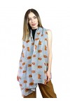 SEW ELEGANT NOUVEAU Foulard Imprimé Heval Poney Pour Femme Blanc