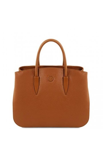Tuscany Leather Camelia Sac à Main en Cuir Cognac