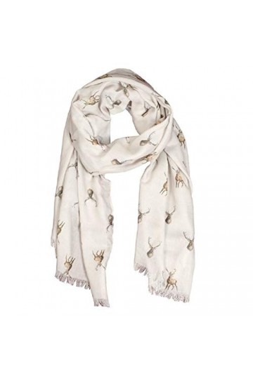 Wrendale Designs - Wild at Heart - Foulard - Crème - Motif cerf