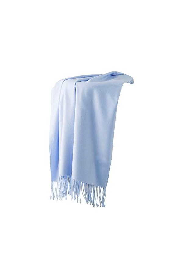 Dolamen Unisex Femme Echarpe Foulards avec des glands, Femme Léger et doux luxueux Vintage Hiver La Châles Etoles écharpe pou