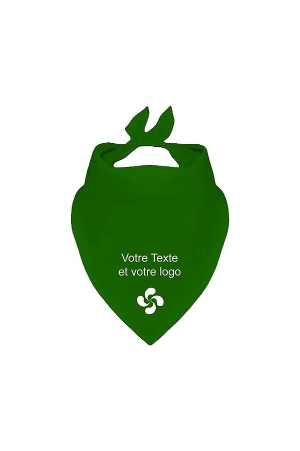 YONACREA - Foulard/Bandana - Special Féria - Personnalisable avec votre texte et Logo - Taille Adulte - ROSE FUSHIA