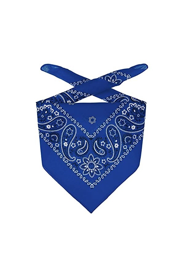 Lipodo Bandana Classique Bandanas Foulard Taille Unique - Royalbleu 