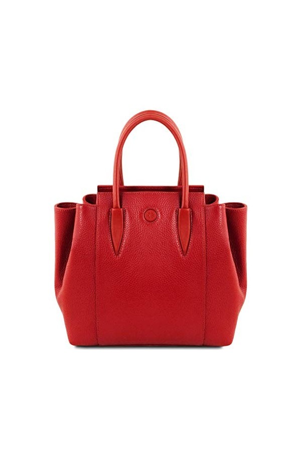 TUSCANY LEATHER Tulipan Sac à main en cuir Rouge Lipstick