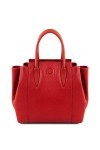 TUSCANY LEATHER Tulipan Sac à main en cuir Rouge Lipstick