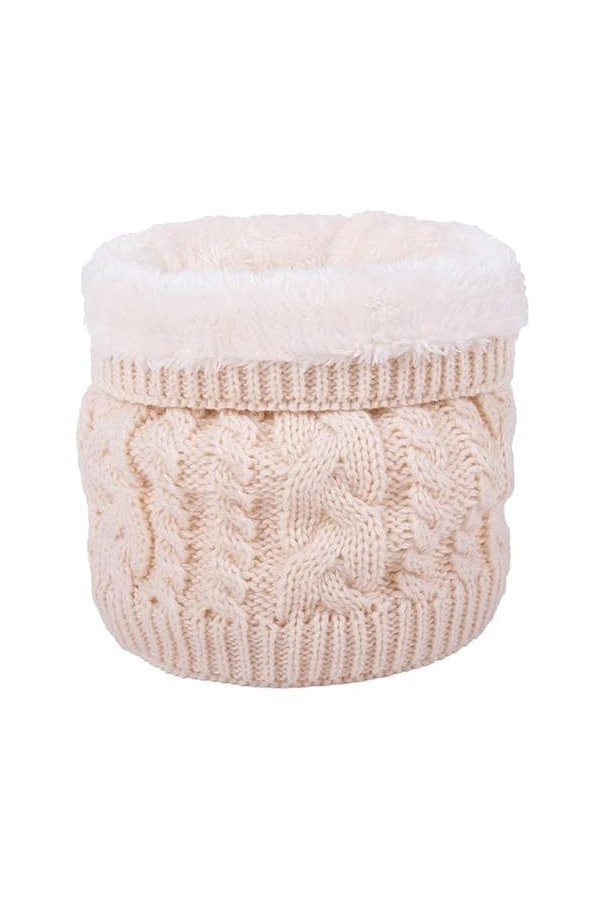 Unisex Cache-Cou Hiver Écharpe Tricot Chaud Snood Tricotée Tour de Cou Col Femme Foulard Cache-cou Outdoor Pour Cycliste Moto