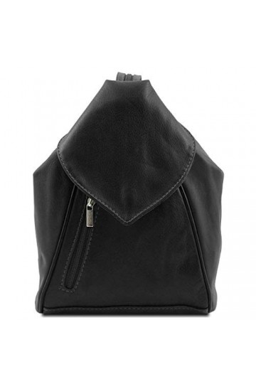 TUSCANY LEATHER Delhi Sac à dos en cuir Noir