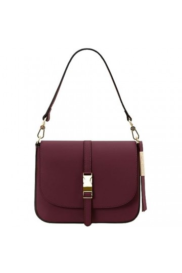 TUSCANY LEATHER Nausica Sac bandoulière en cuir Bordeaux