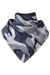 Miobo Bandana, foulards, foulards, collier, 100 % coton, taille unique 55 x 55 cm, Camouflage gris., M