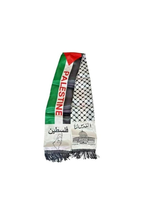S-JIANG Écharpe Palestine Drapeau Palestine Châle Palestine Pays Palestine Style Écharpe 14 x 135 cm, b, taille unique