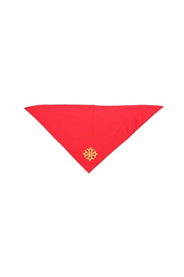 Bandana - Foulard - Féria Occitanie, Occitan Taille unique, Croix occitane rouge 