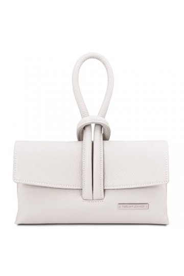 Tuscany Leather TLBag Sac à Main en Cuir Blanc
