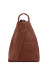 TUSCANY LEATHER Shanghai Sac à dos en cuir souple Cognac
