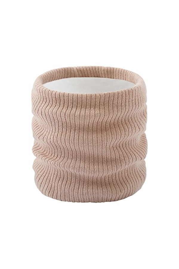 HYUET Cache Cou Tubulaire Tour de Cou Col Écharpe Tube Polaire Thermique Cache-Cou Tricoté Chauffant Foulard Écharpe Ronde Ép