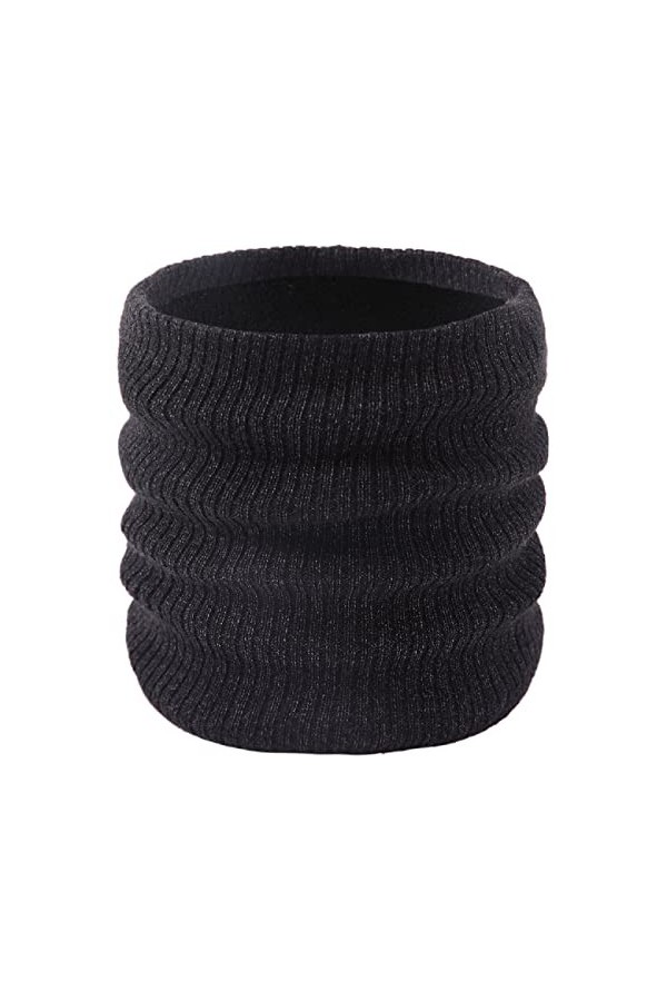 HYUET Cache Cou Tubulaire Tour de Cou Col Écharpe Tube Polaire Thermique Cache-Cou Tricoté Chauffant Foulard Écharpe Ronde Ép