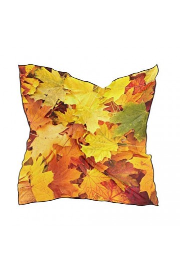 DEZIRO Foulard de Thanksgiving Automne Feuilles dérable pour femme Écharpe légère douce Idée cadeau 60 x 60 cm