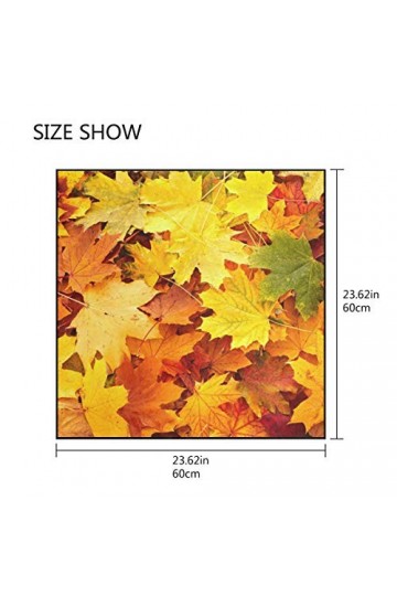 DEZIRO Foulard de Thanksgiving Automne Feuilles dérable pour femme Écharpe légère douce Idée cadeau 60 x 60 cm