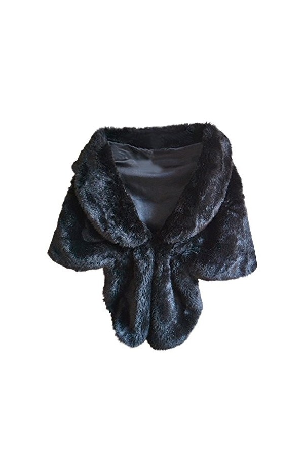 IMJONO Femmes Foulards Mode Élégant&nbsp; De mariée Mariage&nbsp; Faux Fourrure&nbsp;Écharpe Longue&nbsp; Châle&nbsp; A volé Emballage&nbsp; Hausser les ép