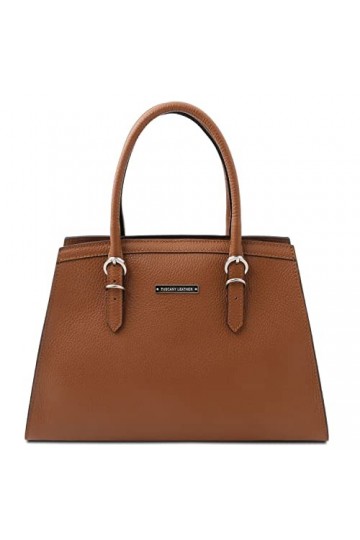 TUSCANY LEATHER TLBag Sac à main en cuir Cognac