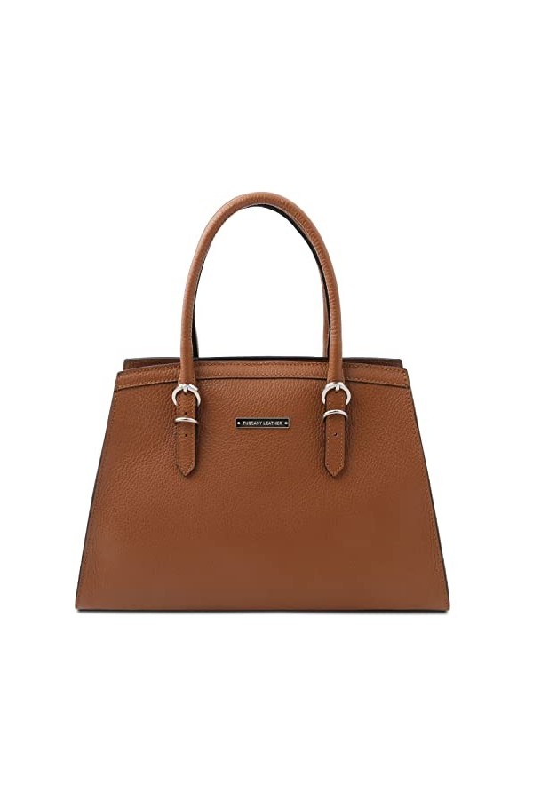 TUSCANY LEATHER TLBag Sac à main en cuir Cognac
