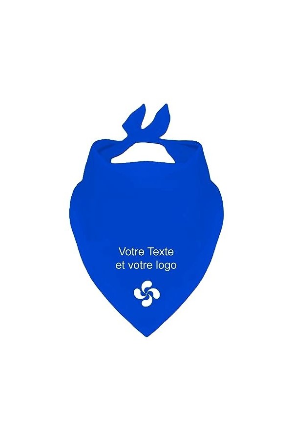 YONACREA - Foulard/Bandana - Special Féria - Personnalisable avec votre texte et Logo - Taille Enfant - ROUGE